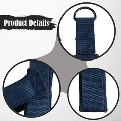 2x Pilates Double Loop Straps for Reformer Fitness Home D Rings Strap Handle