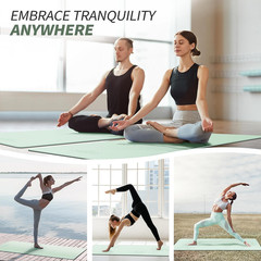 CAMBIVO Yoga Mat for Women Men Kids, 1/3 & 1/4 & 2/5 Inch Extra Thick Yoga Mat N