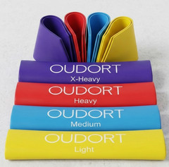 4Pcs SET Fitness Training Latex Bands Open Strength Training Resistance Band Gym