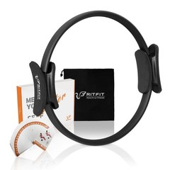 RitFit Pilates Ring 14″ Fitness Circle | Tone Thighs & Core, Bonus Guide