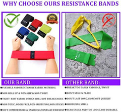 Pilates Ring Circle Set – Workout at Home Workout Equipment Women – Booty Bands