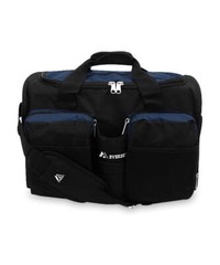 Unisex Sports Duffel Bag with Wet Pocket, Navy Blue