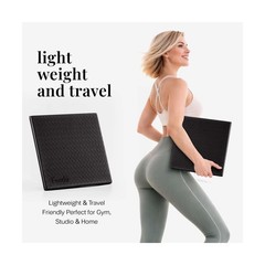 Yoga Knee Pad Cushion Exercise Knee Pad Folding, 1/2″ Thick 24″x12″ Eliminate…