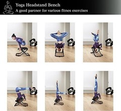 Yoga Headstand Chair Home Bench Stand Inversion Stool Fitness Inversion Exercise