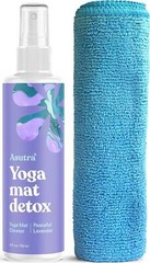 ASUTRA Yoga Mat Cleaner Spray (Peaceful Lavender), 4 Fl Oz – No Slippery Organic