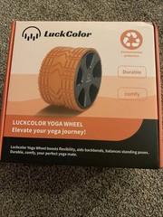 LuckColor Yoga Wheel for Back Pain Yoga Wheel Roller – Light Blue