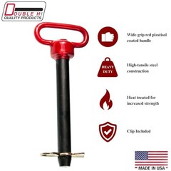 Double HH, 00133, Red Handled Hitchpin 3/4″ x 6-1/2″