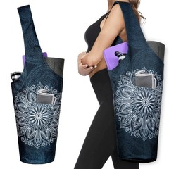 Yoga Mat Bag – Long Tote with Pockets – Holds More Yoga – Yoga Bag Fit Most S…