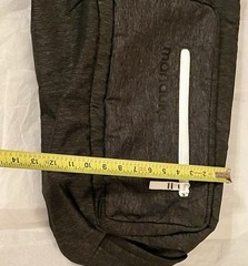 Manduka Yoga Mat Bag Multiple Pockets Adjustable Strap & Position Grey Black Lg