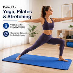 10mm Thick Yoga Mat 72×24 Inch Exercise Workout Fitness Training Mat