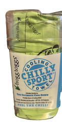 FROGG TOGGS Chilly Sport Cooling Neck Wrap & Head Band One Size, Hivis Green