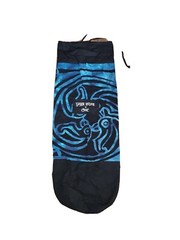 Ancient Circles Draw String Yoga Mat Bag Blue Tie Dye Shoulder Strap