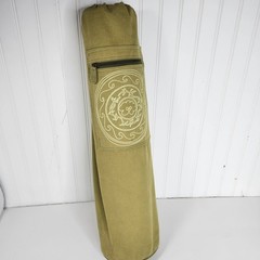 Vtg Gaiam Purple Anti Slip Yoga Mat Green Canvas Carry Bag Pilates Fitness