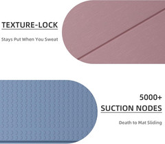 Foldable Non-Slip Yoga Mat 8mm Thick, Travel-Friendly, Eco-Friendly, Odorless