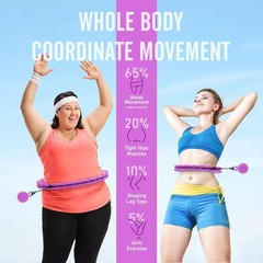 Weighted Hula Circle Hoops for Adults Weight Loss, Infinity Fitness Hoop Plus…