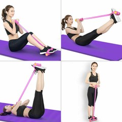 Fitness Yoga Pedal Resistance Band Elastic Pulling Rope Abdomen Arm Sports Home