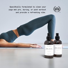 Yoga Ritual Mat Cleaner Spray Eucalyptus Mint 4oz Essential Oils Matte Cleaner