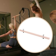 Pilates Roll Down Bar with Hooks Pulling Rod