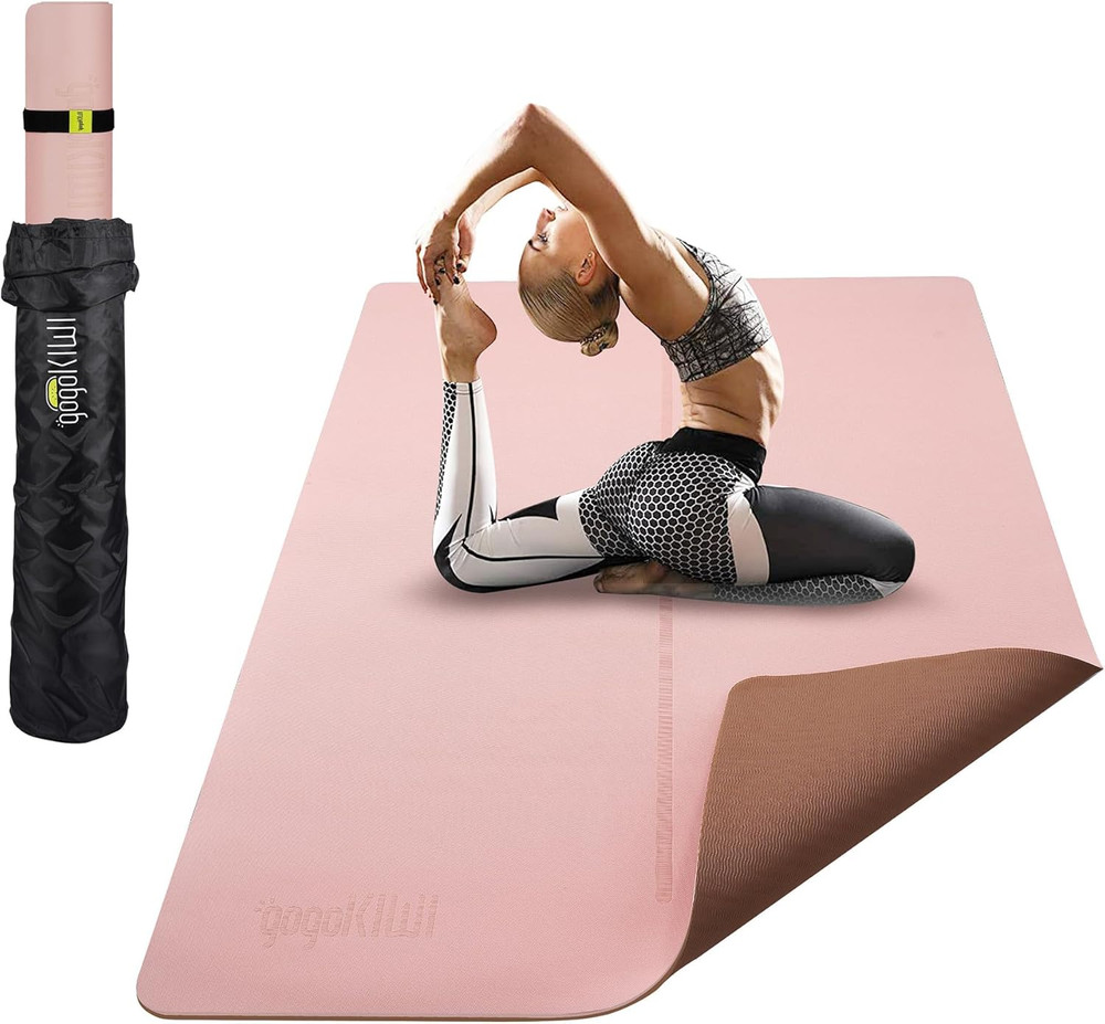 Extra Wide Large Yoga Mat 6’X4″ – Thick Exercise Mats for Home Workouts