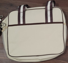 Pickleball Tote Sling Bag for Women/Men/Boy/Girl, Large capacity BeigeBrown