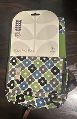 Orla Kiely for Target Yoga Mat Bag Floral Canvas Adjustable Strap Zip Pocket