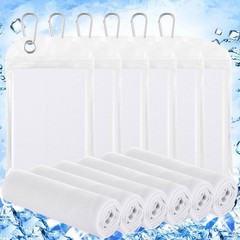 Hosuly 6 Pack Cooling Towels 40″ x 12″ Sport Towels, Cooling Rag for Neck and…
