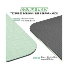 CAMBIVO Yoga Mat for Women Men Kids, 1/3 & 1/4 & 2/5 Inch Extra Thi… Fast Ship
