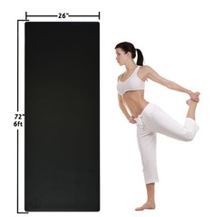 Hot Yoga Mat Non Slip-72 inch Professional Grade Natural Rubber Yoga Mat, Pli…