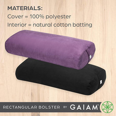 Yoga Bolster – Long, Rectangular Meditation Pillow – Supportive Cushion for Rest