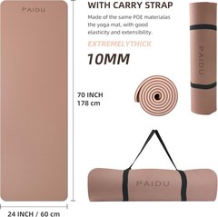 72″ x 24″ Comfort Yoga Mat with Double-Sided Non-Slip Surface – Perfect for All