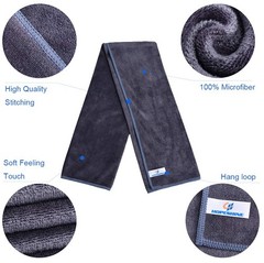 HOPESHIN Gyms Yoga Towels – Absorbent Microfiber 16inch X 32inch, Grey