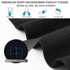 Vnoss Microfiber Gym Towels For Working Out Quickly Dry Yoga Towels For Men