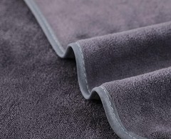 Microfiber Gym Towels Bigger Size Super 3P-15×31 inches, Grey+blue+purple
