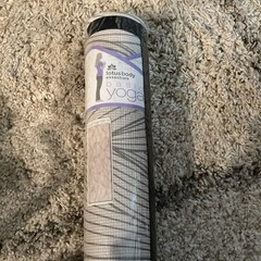 Lotus Body Essentials Organic Non-Slip Foam Yoga Mat 24×68 Gray/Black Strap