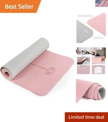 Lightweight Anti-Tear Pilates Mat – Double-Sided Non-Slip 1/4″ Thick Design