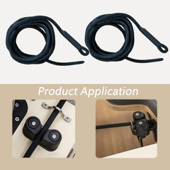 2 PCS Pilates Reformer Pull Rope Parts, Pilates Reformer Ropes Replacement Strap