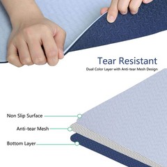 Yoga Mat Thick Non Slip Anti-tear Pilates Mat Eco Friendly Hot Yoga Mats for …