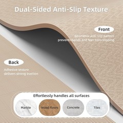 Spacious 72×40 Non-Slip Yoga Mat, Ideal for Pilates, Strength Training & More