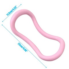 KH866 Set of 2 Yoga Rings for Leg, Calves, Calf Pilates, pink and blue