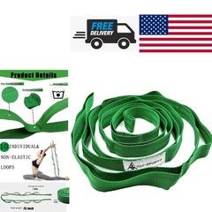 Multi Function Stretch Strap 75 Inch Perfect for Yoga Pilates and Daily Exercise