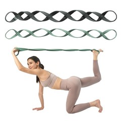 Stretch Straps for Exercise | Yoga & Pilates Bands w/ 7 Loops | Resistance Fitne