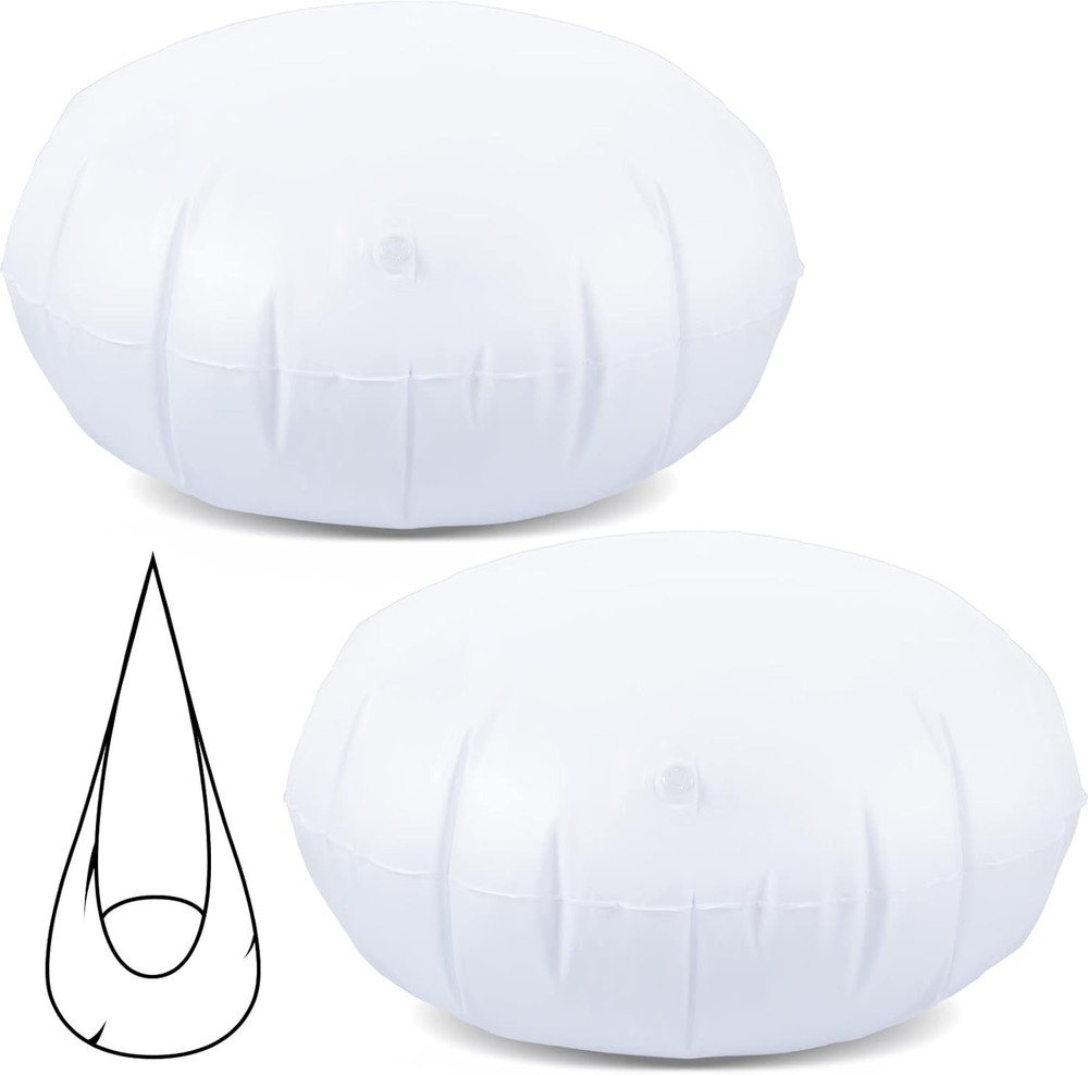 2 Pcs Kids Swing Hammock Pod Chair Replacement Inflatable Cushion 27.5 in