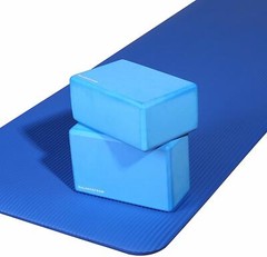 Yoga Mat Exercise Pad 71×24 Thick Non-Slip Fitness Pilates Gym Workout Blue