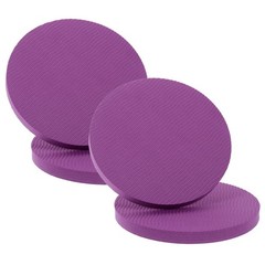 4Pcs Reusable Yoga Knee and Elbow Pads Purple Tpe Nonslip Cushions for Workout