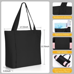 Yoga Bag Set for Women Including Yoga Mat Tote Bag, Booty Resistance Bands, N…