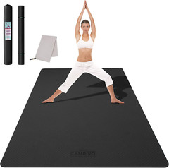 CAMBIVO Large Yoga Mat 6'x 4', Extra Wide Workout Mat for Men and Yoga