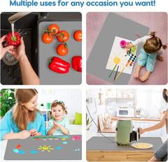 Extra Large Silicone Mat 35.3″X23.5″X0.08″, Multipurpose Silicone Mat Thick Heat