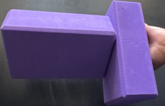 Purple Foam Yoga Blocks Set of 2 for Yoga, Unisex Adults Yoga Block Set