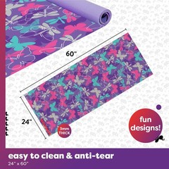 Yoga Mat – Yoga Mats for , Home Workout, Travel, Fitness, Pilates, Stretching…