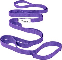 Stretching Strap Yoga Straps for Physical Therapy, 10 Loops Non-Elastic Stretch